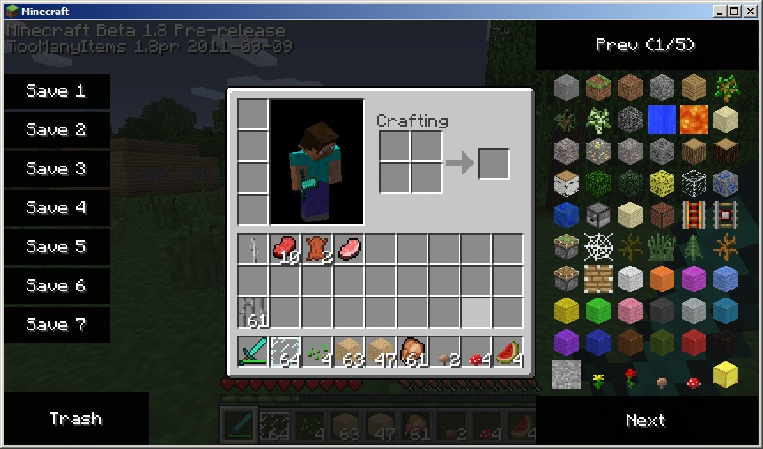 Too Many Items 18/182/1710 - Download Minecraft
